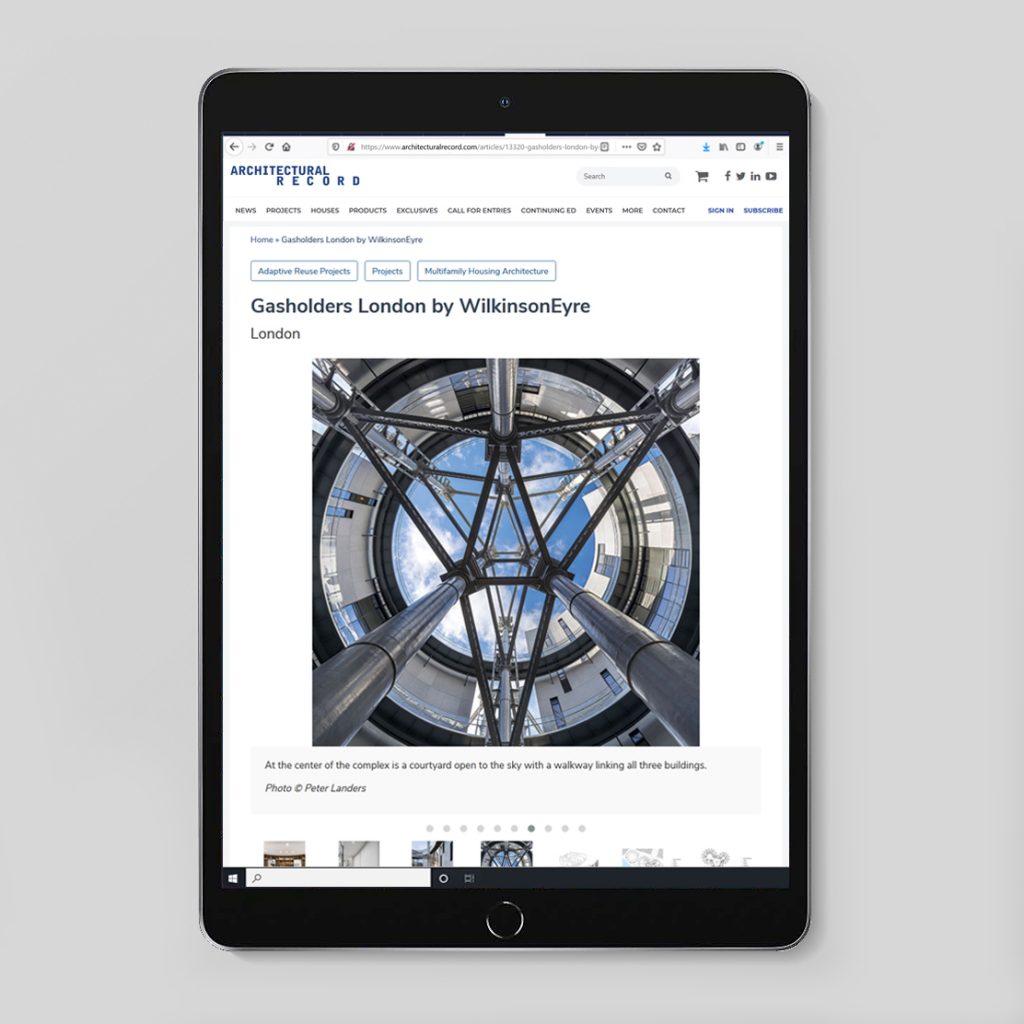 tablet image page links_Architectural Record